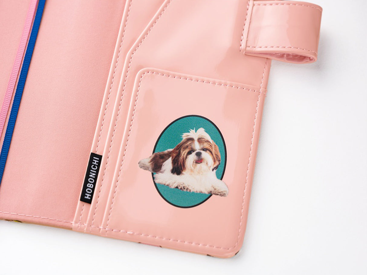 Hobonichi Techo A6 COVER ONLY - Candy Stripper Random Dog & Cat