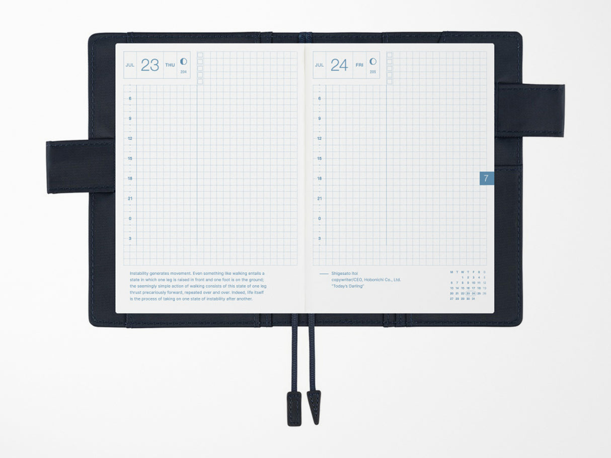 Hobonichi Techo A6 Original Cover + Book - Navy