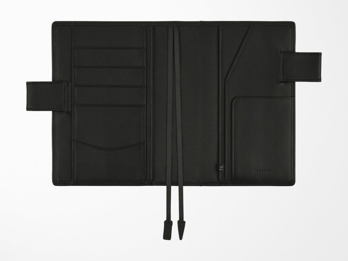 Hobonichi Techo A6 Original Cover + Book - TS Basic Black Leather