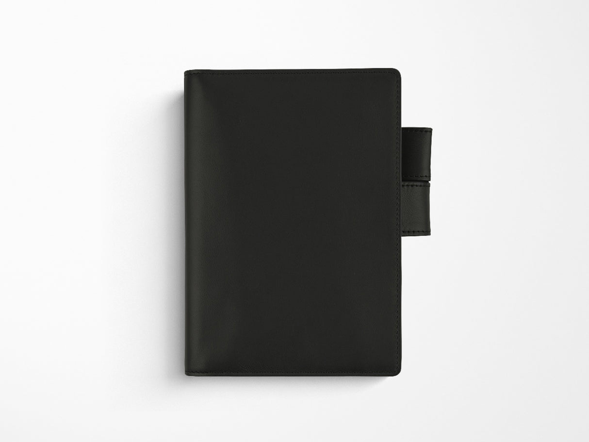 Hobonichi Techo A6 Original Cover + Book - TS Basic Black Leather