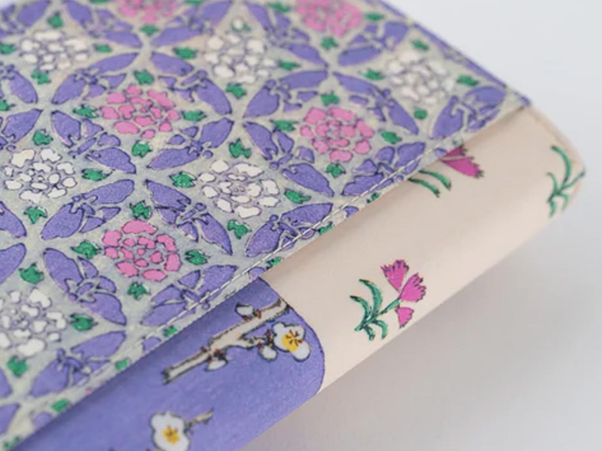 Hobonichi Techo A6 Original Cover + Book - Unsodo: Bijutsukai Plum and Dianthus