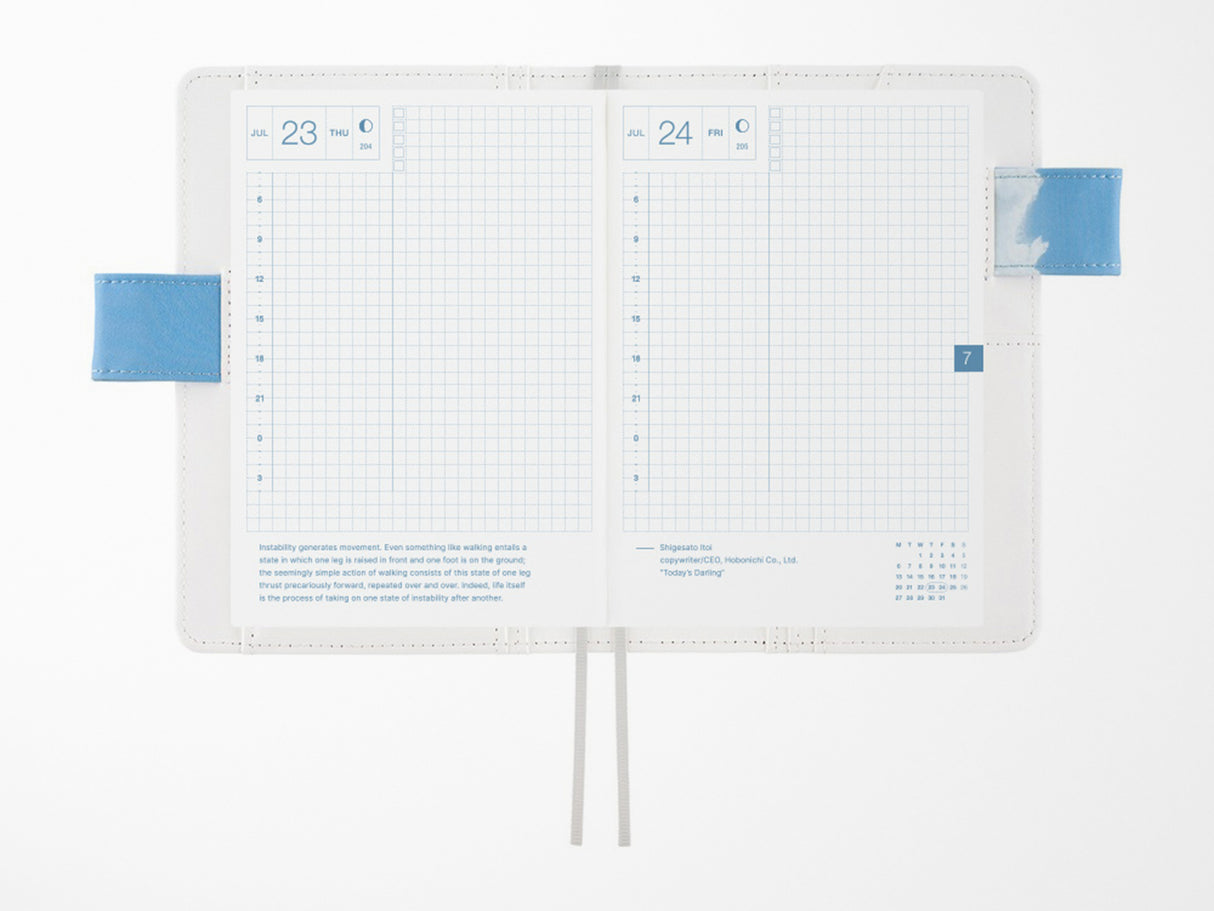 Hobonichi Techo A6 Original Cover - Kyohei Sakaguchi Field Sky