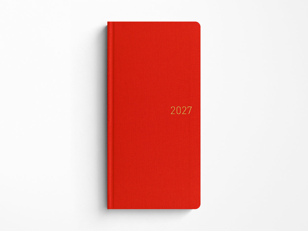 Hobonichi Techo Weeks 2027 - Colors: Poppy Red