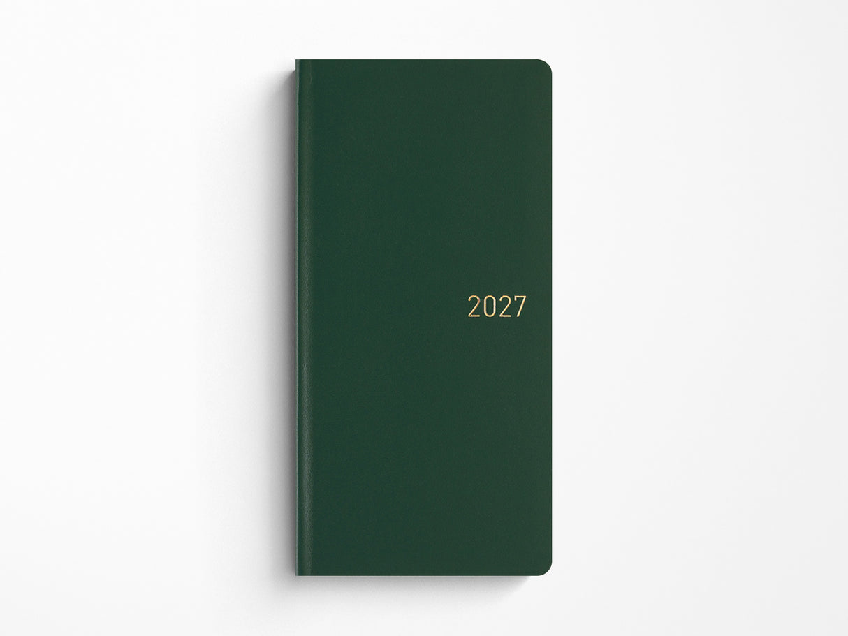 Hobonichi Techo Weeks 2027 - Leather: Forest Green