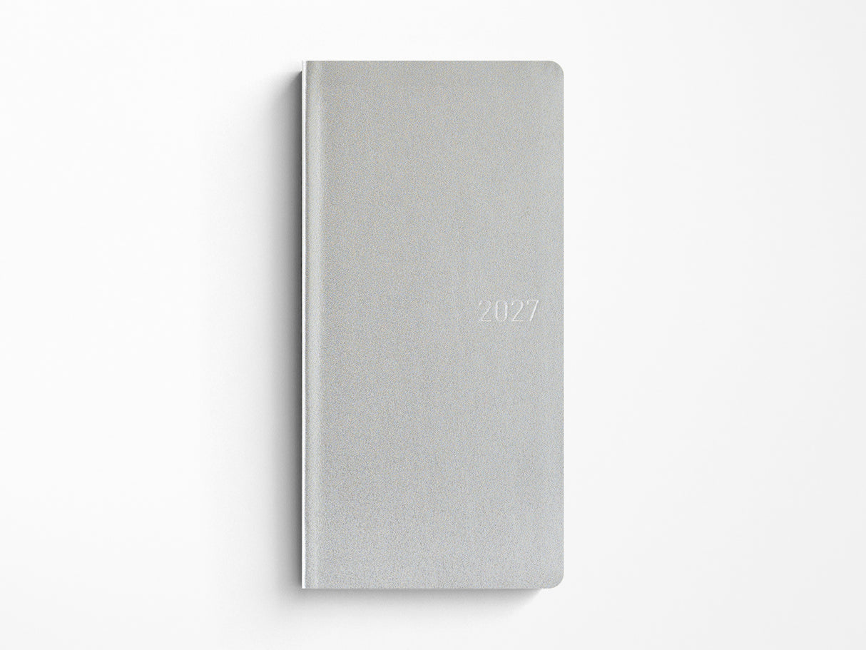Hobonichi Techo Weeks 2027 - Leather: Noble Silver