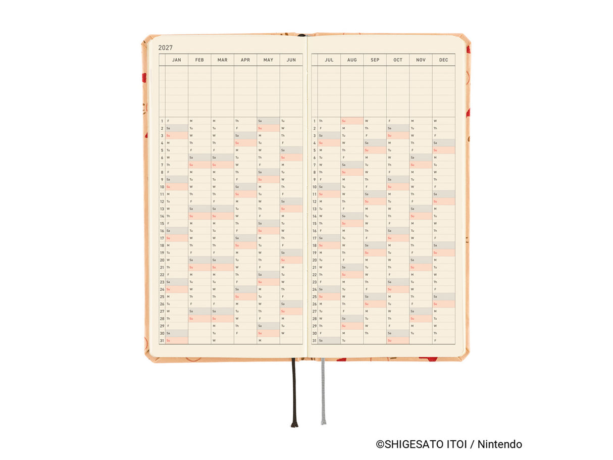 Hobonichi Techo Weeks 2027 - MOTHER: Mr. Saturn Pattern