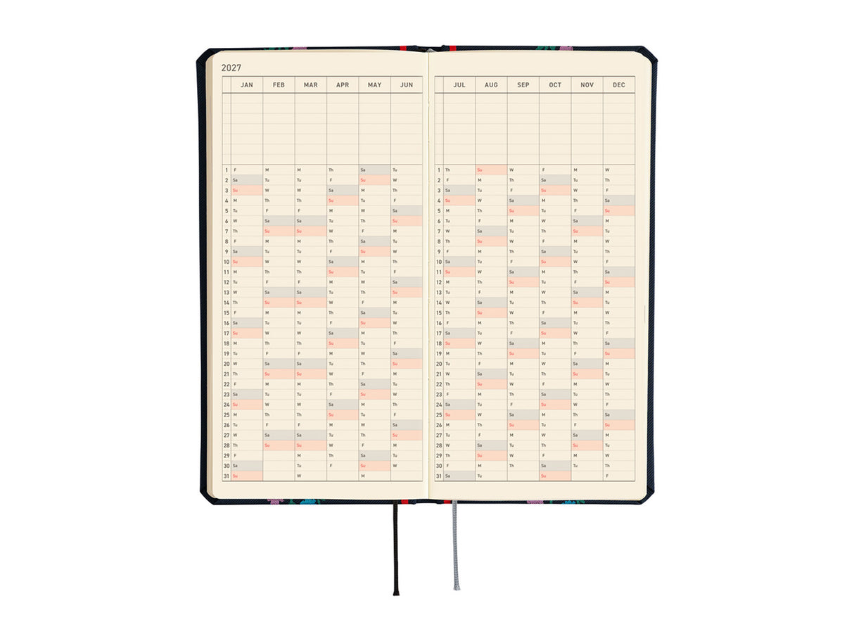 Hobonichi Techo Weeks 2027 - Yoshie Watanabe: Petit Bloom