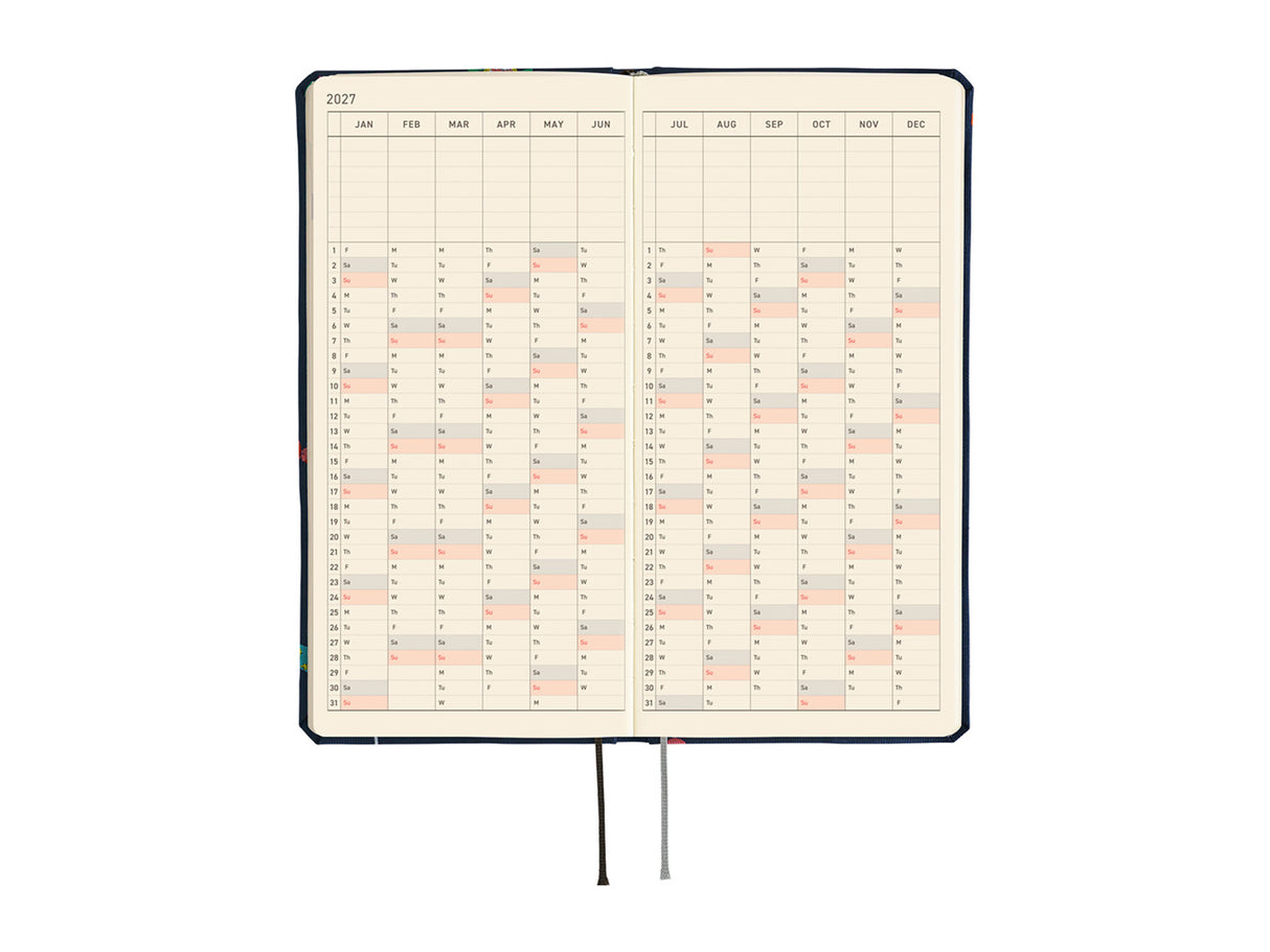 Hobonichi Techo Weeks Mega 2027 - Bow & Tie: Candy Dream