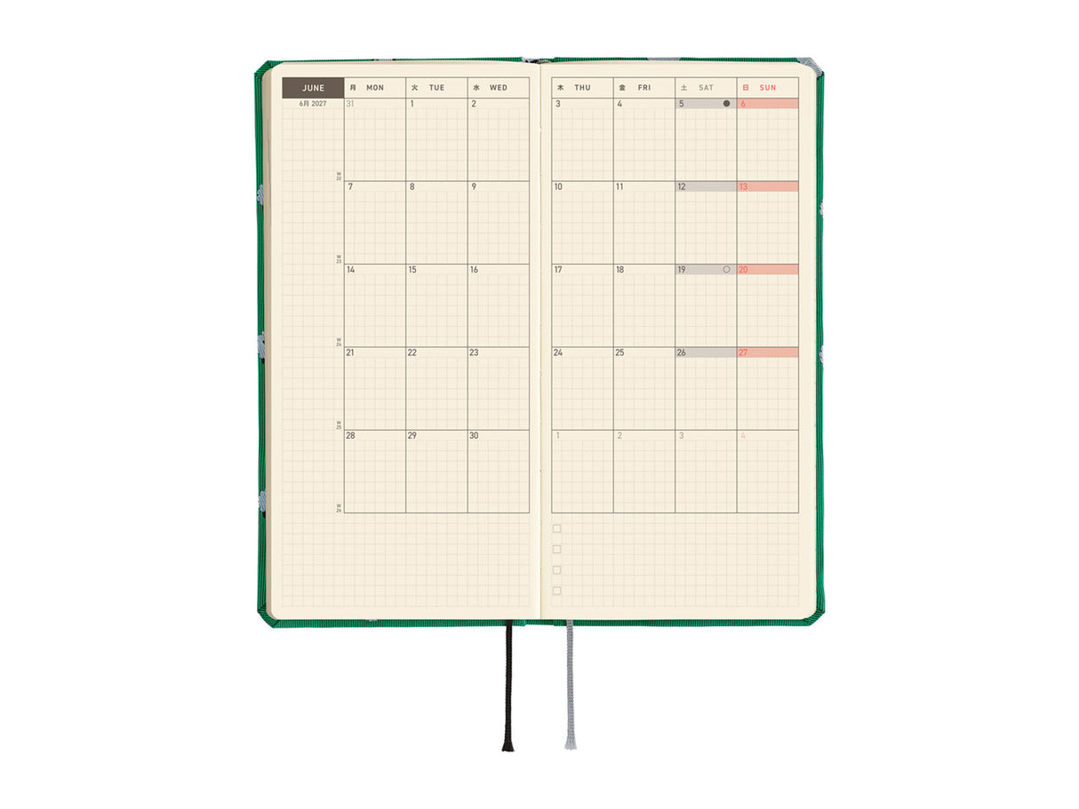 Hobonichi Techo Weeks Mega 2027 - Bow & Tie: Sheep Sheep Sheep