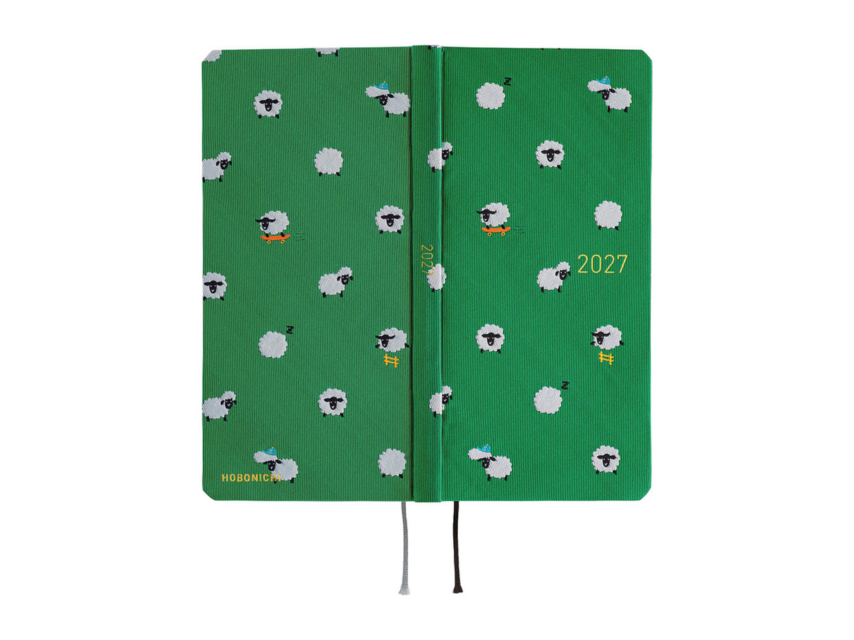 Hobonichi Techo Weeks Mega 2027 - Bow & Tie: Sheep Sheep Sheep