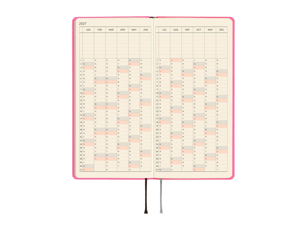 Hobonichi Techo Weeks Mega 2027 - Colors: Pink Sapphire