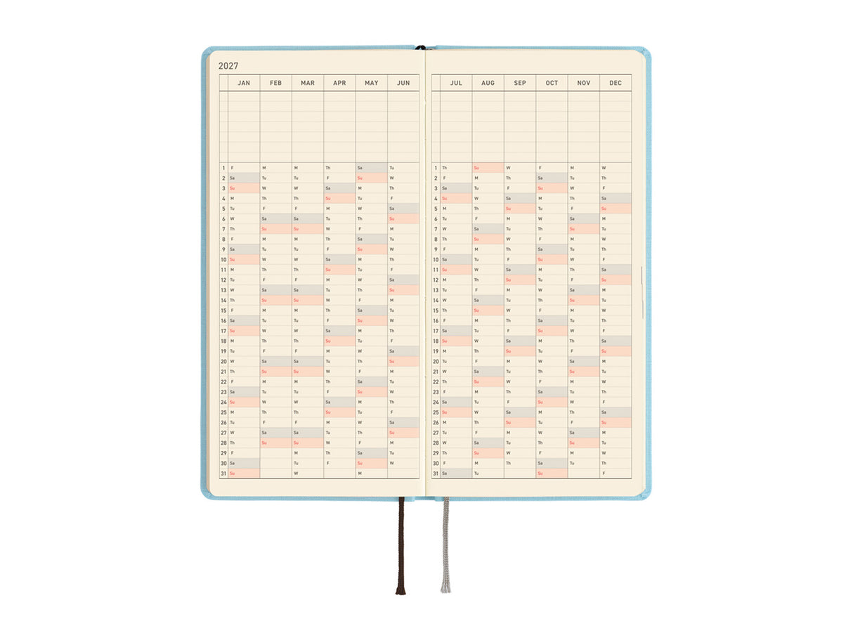 Hobonichi Techo Weeks Mega 2027 - Colors: Sea Glass