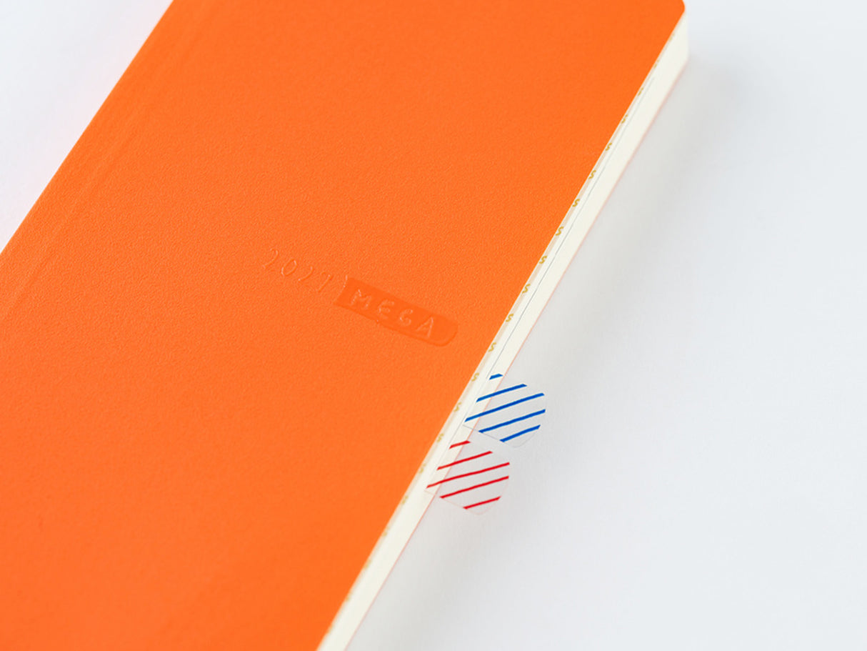 Hobonichi Techo Weeks Mega 2027 - Sneaker: Mandarin Orange