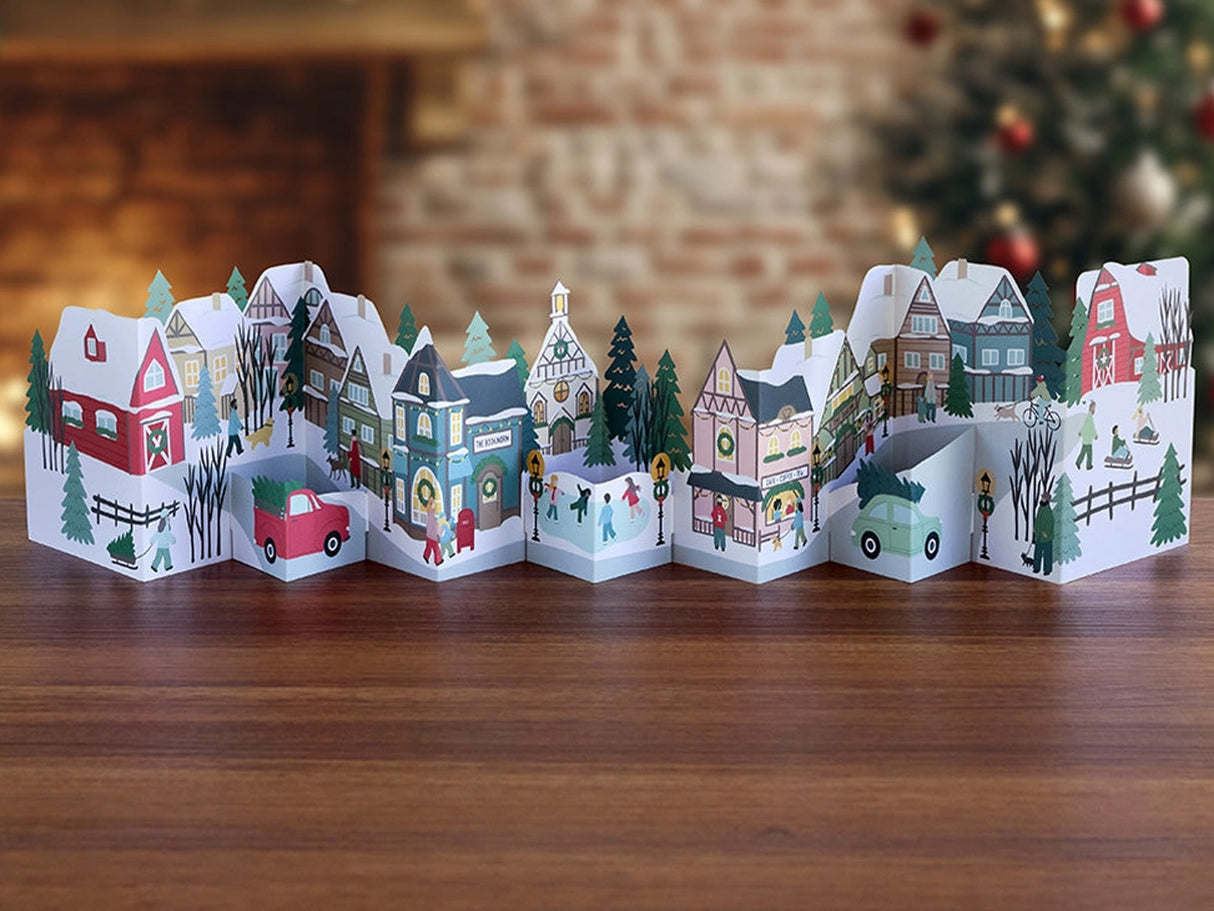 Holiday Stroll Loooooong Pop-Up Card