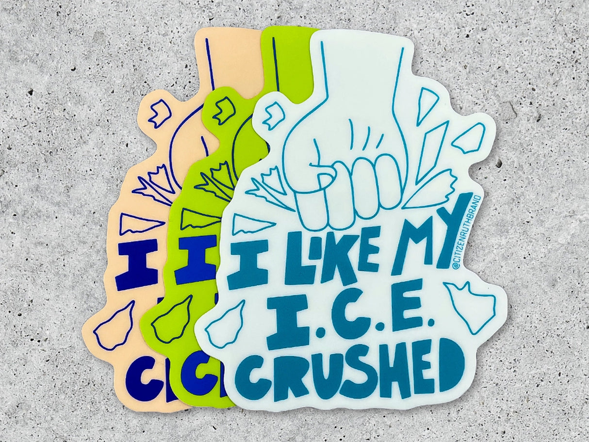 I Like My I.C.E. Crushed Sticker