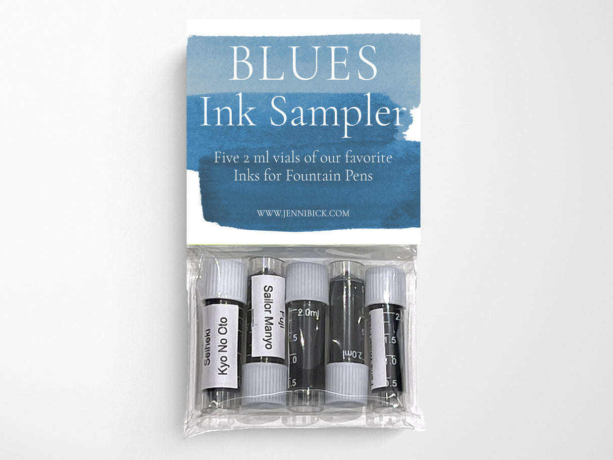 Ink Sampler Set of 5 Blues