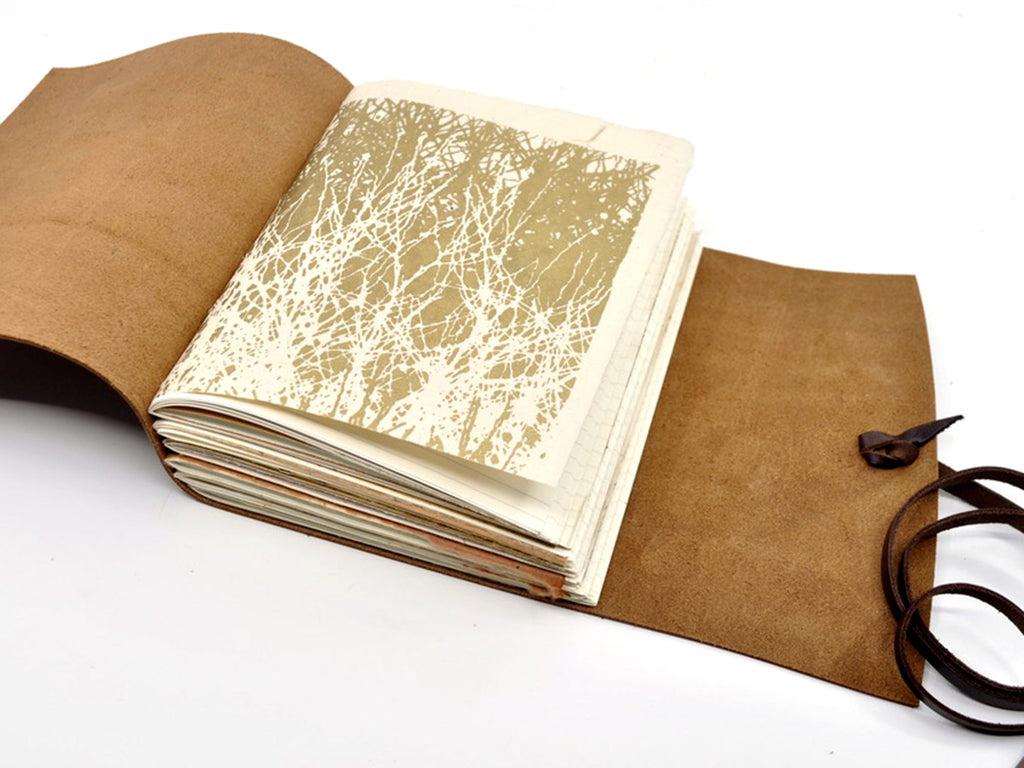 Into the Woods One of a Kind Leather Journal
