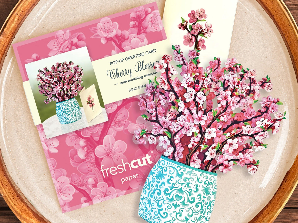Japanese Cherry Blossom Pop Up Greeting Bouquet - Mini