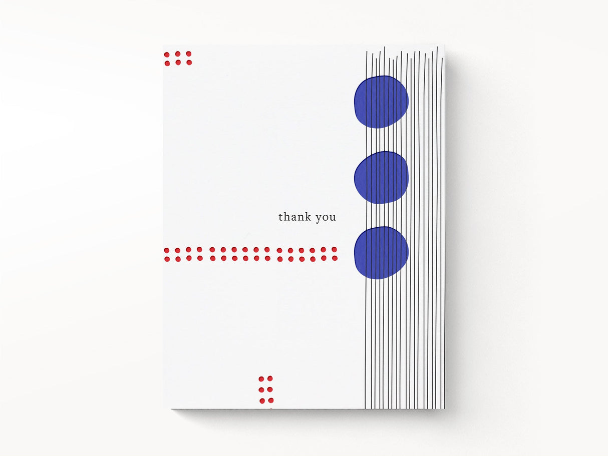 Jazz Thank You Greeting Cards, Box of 6