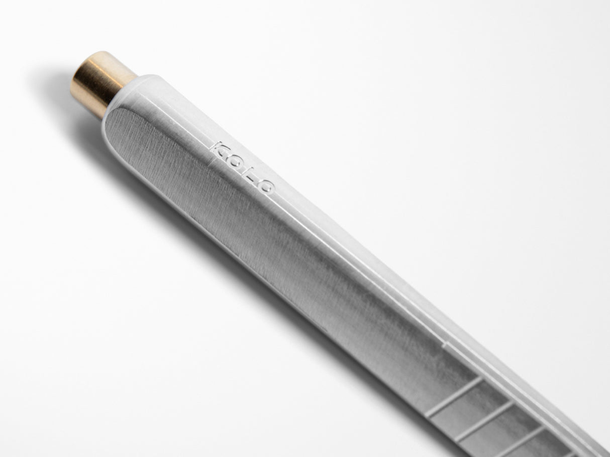 KOLO Tino Ballpoint Pen - Raw Aluminum