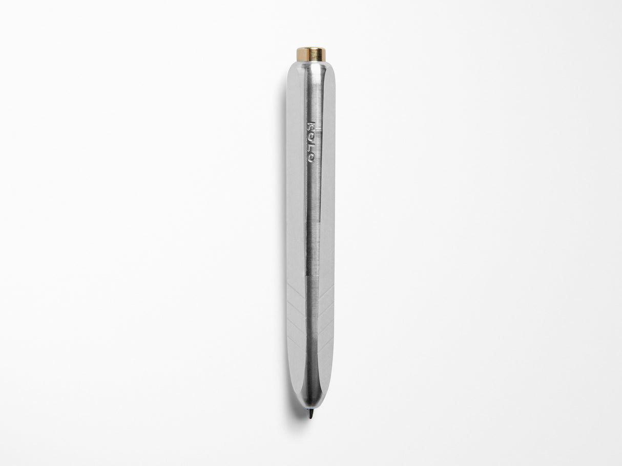 KOLO Tino Ballpoint Pen - Raw Aluminum