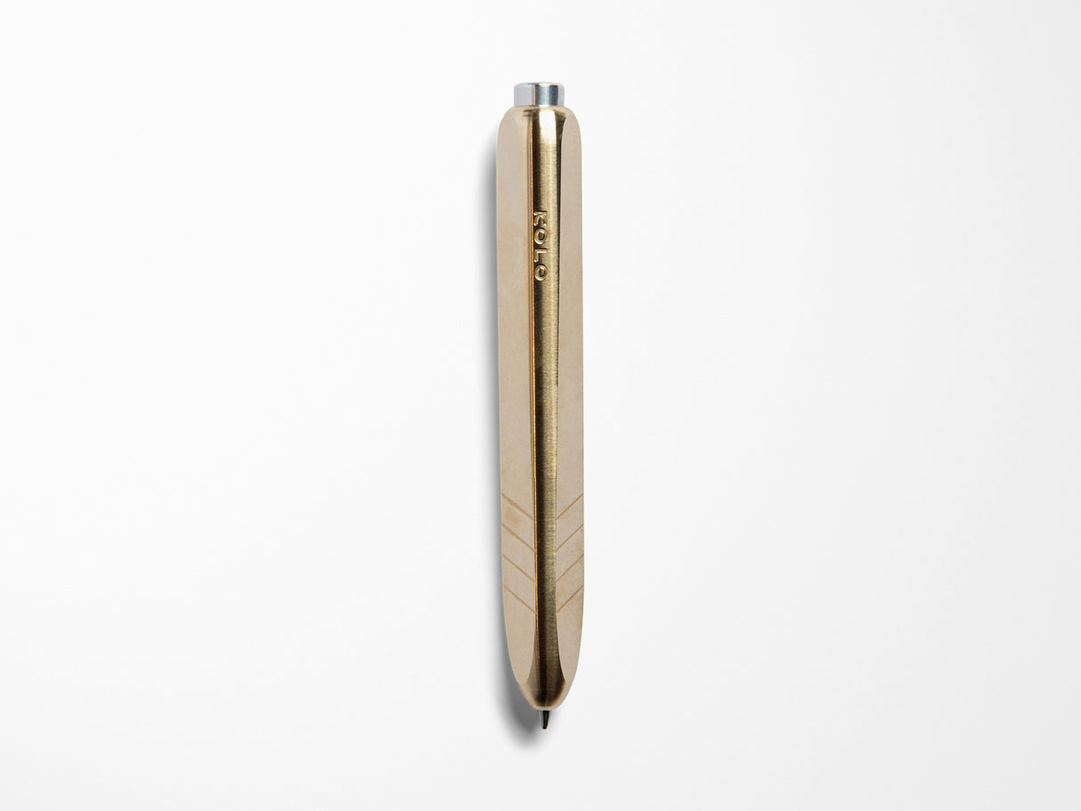KOLO Tino Ballpoint Pen - Raw Brass