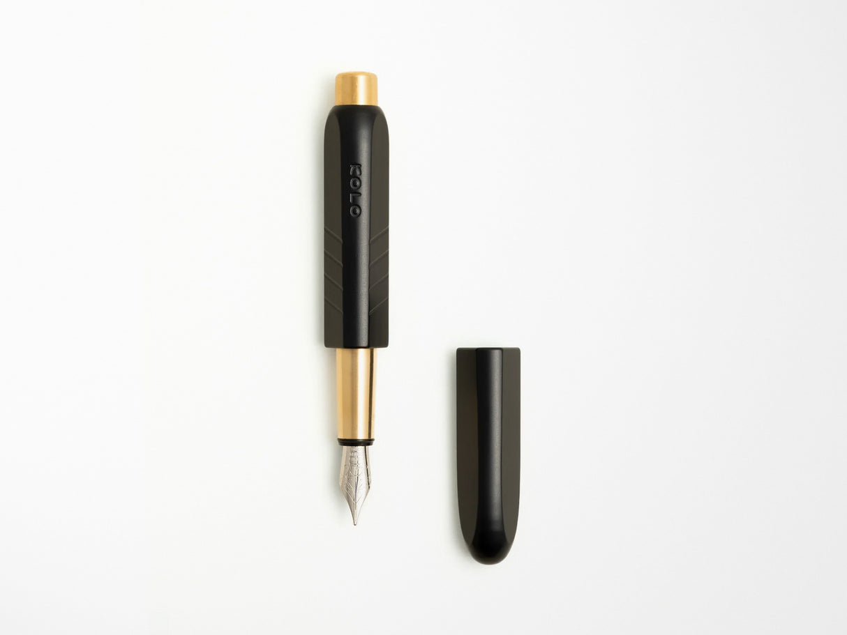 KOLO Tino Fountain Pen - Anodized Aluminum - Noir