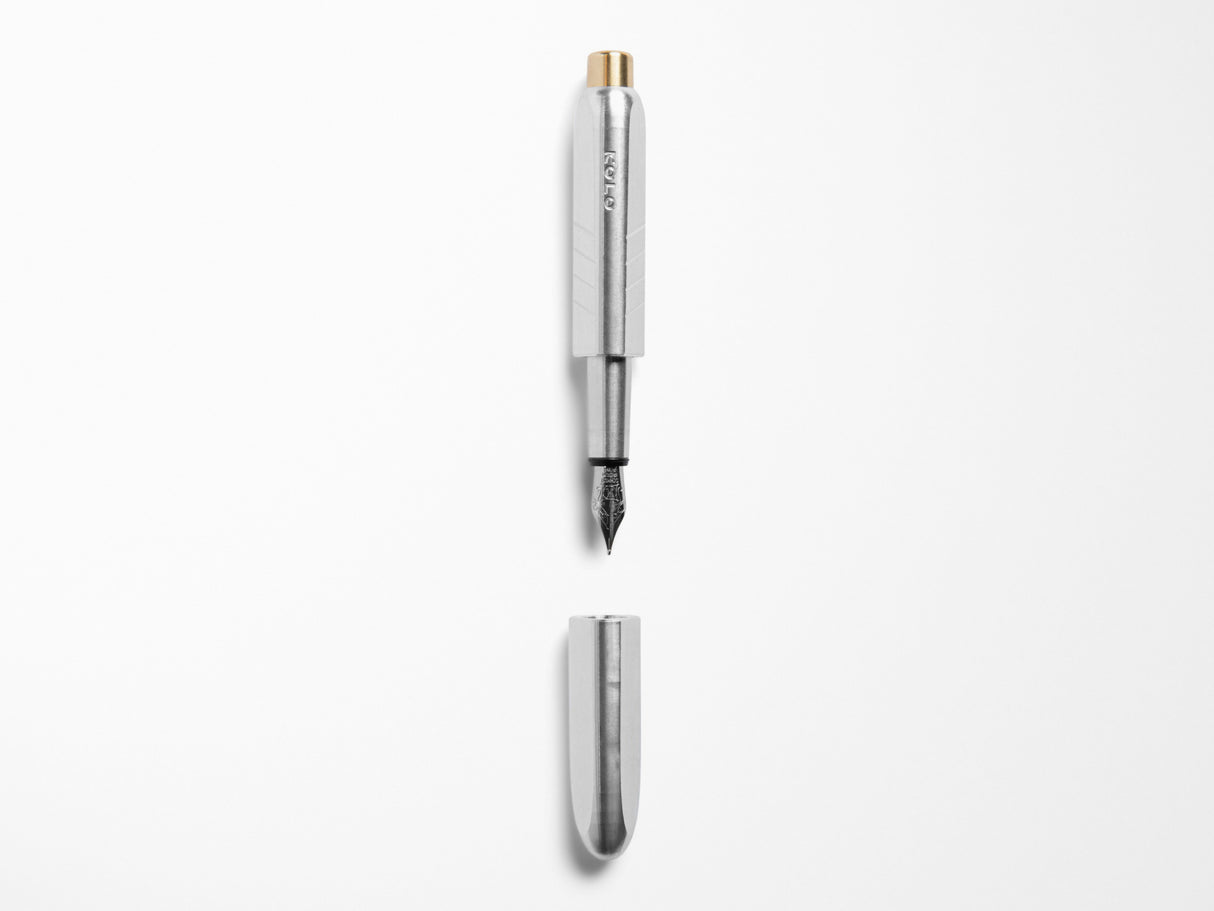 KOLO Tino Fountain Pen - Raw Aluminum