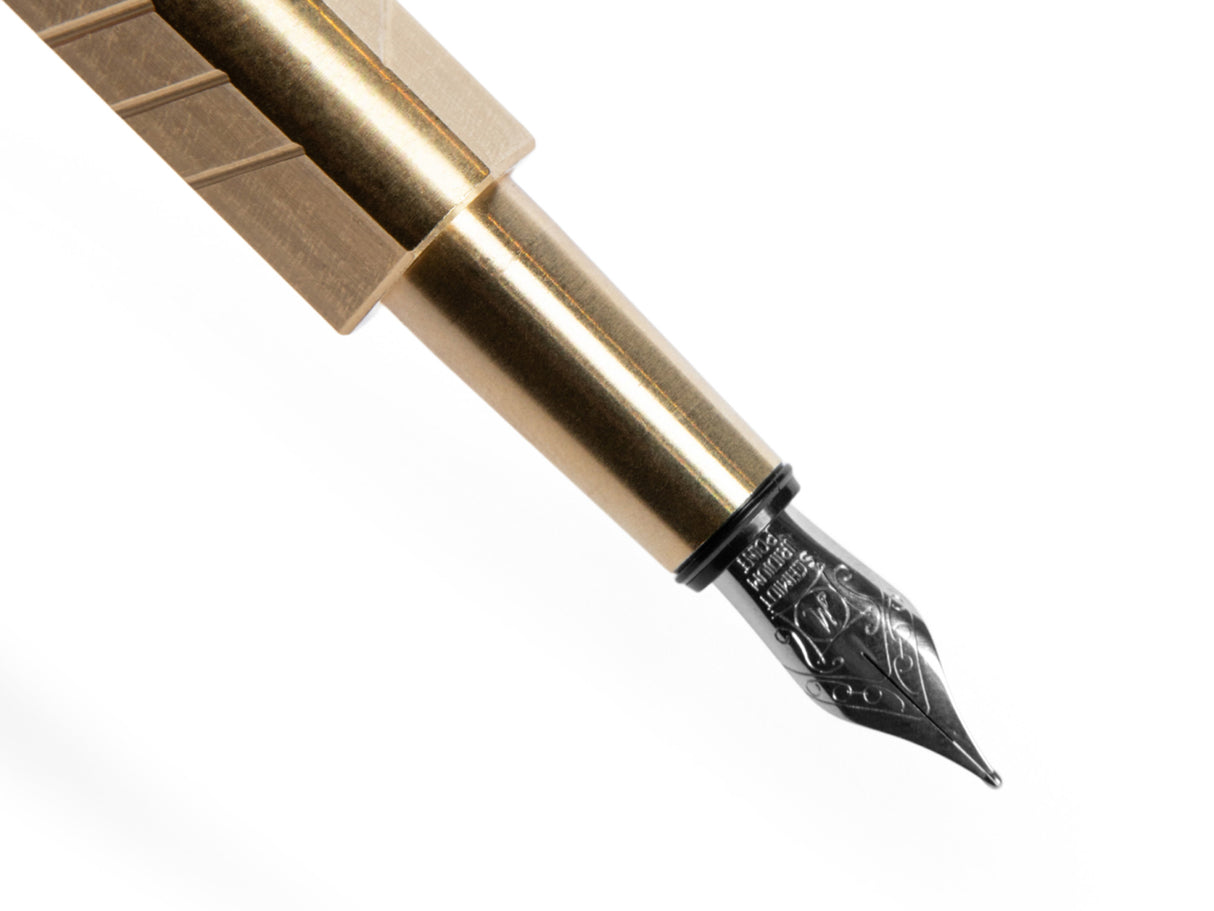 KOLO Tino Fountain Pen - Raw Brass