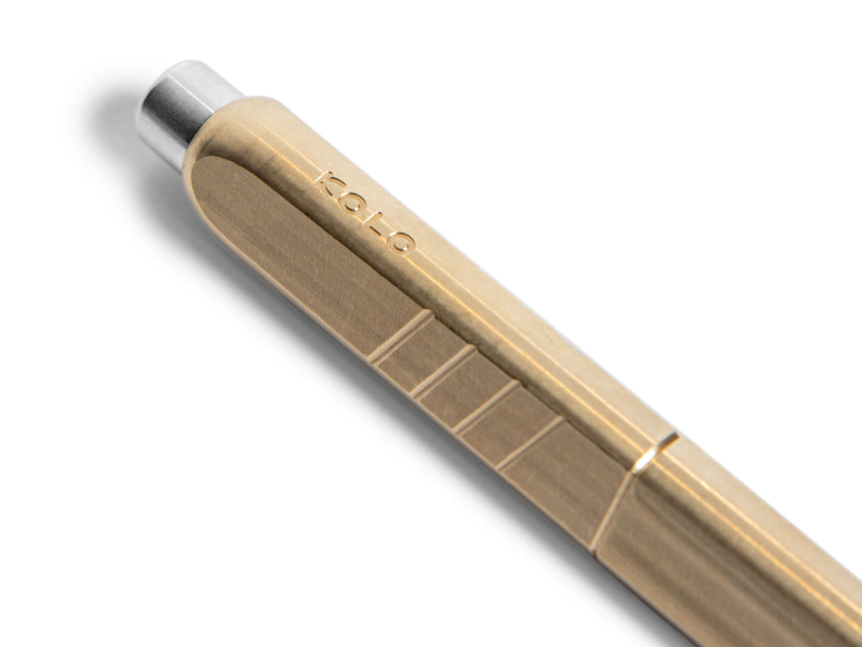 KOLO Tino Fountain Pen - Raw Brass