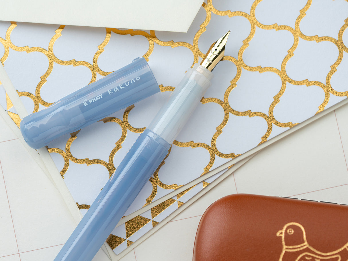 Pilot Kakuno Fountain Pen - Madoromi Blue
