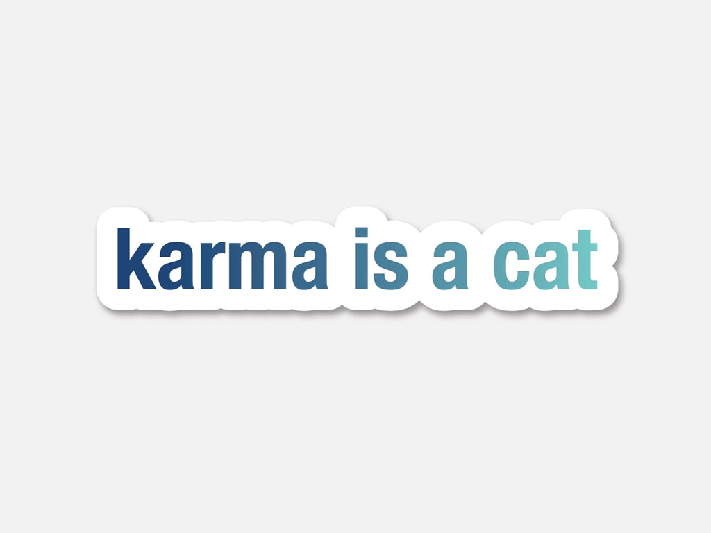 Karma Is A Cat Taylor Swift Vinyl Sticker
