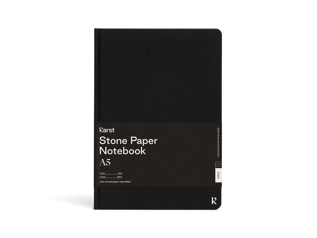 Karst Stone Paper Notebook - Black