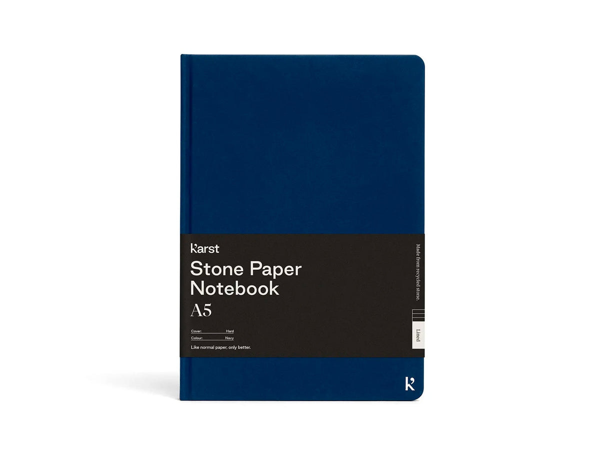 Karst Stone Paper Notebook - Navy