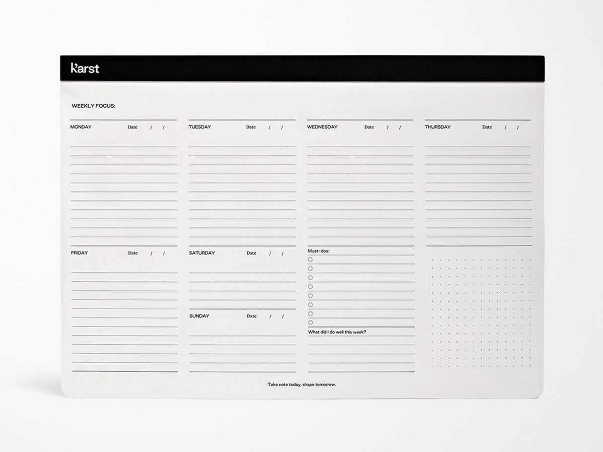 Karst Stone Paper Weekly Desk Pad