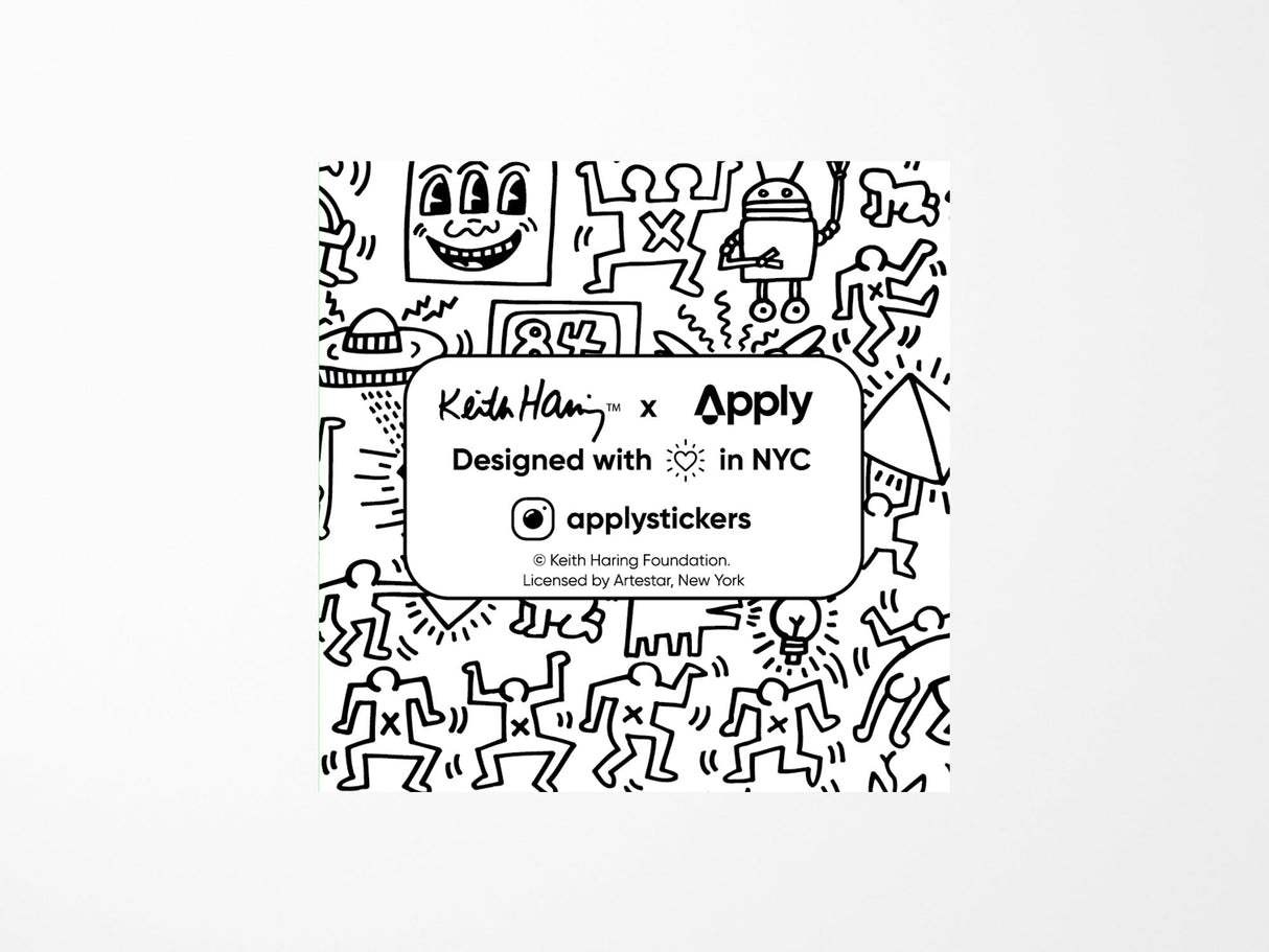 Keith Haring 3-Eyed Face Vinyl Sticker