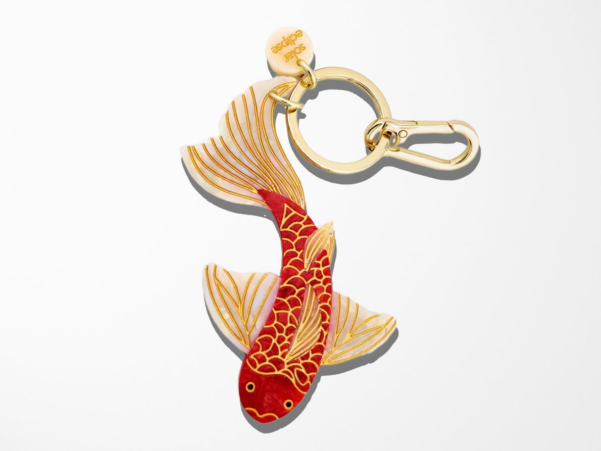 Koi Fish Keyring and Bag Charm