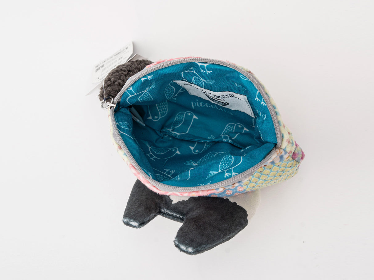 Kusuguru Japan Patchwork Cat Face Coin Pouch