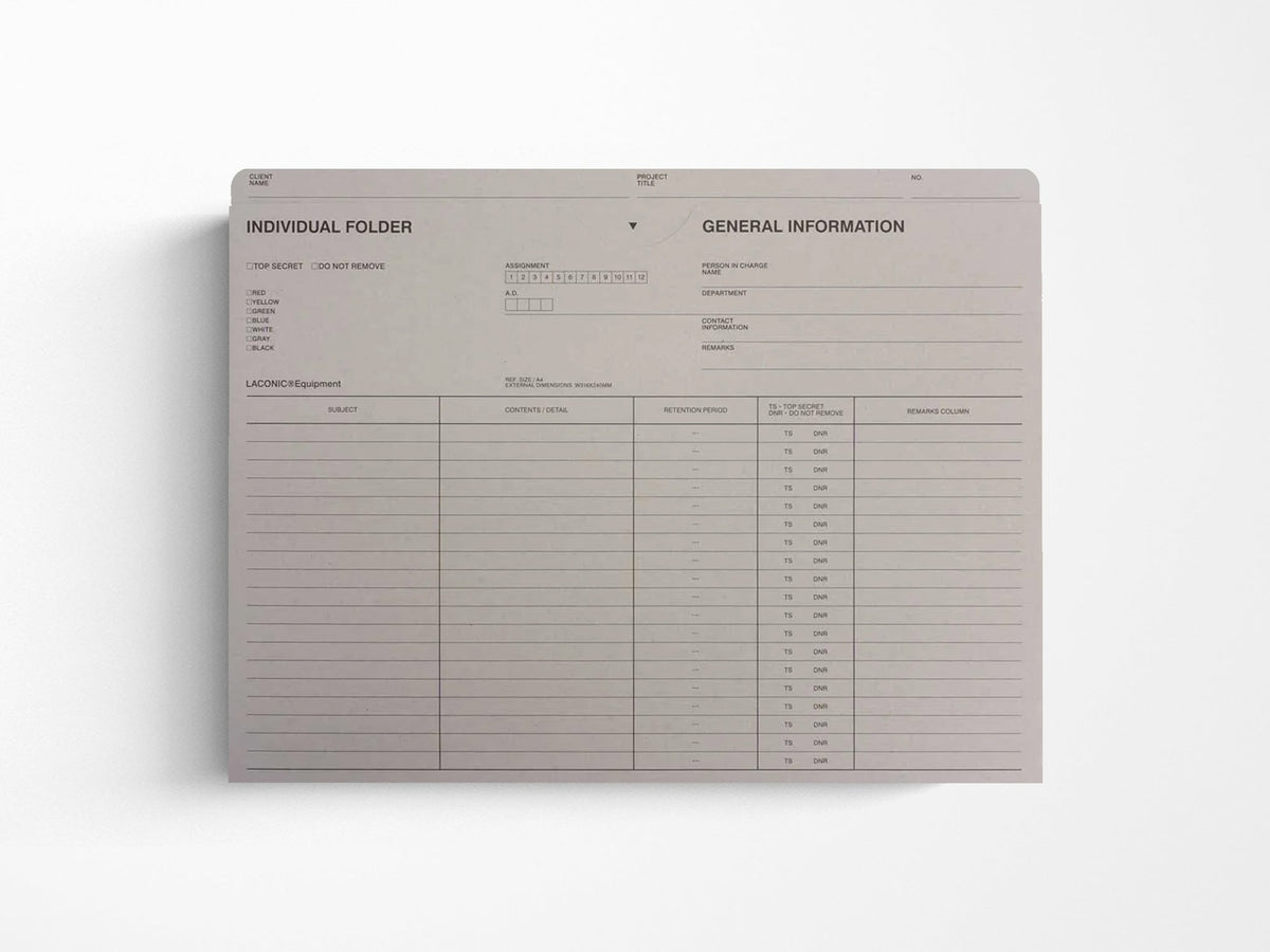 Laconic Individual Folder - A5