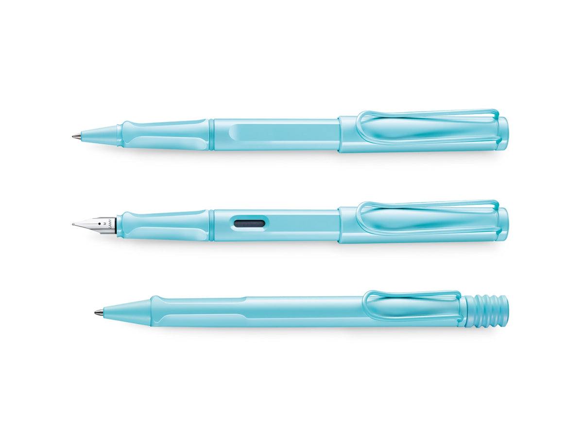 Lamy Safari Edizione Limitata 2023 Penna Stilografica, Punta Media (M), Colore Aqua Sky Lucido - 4