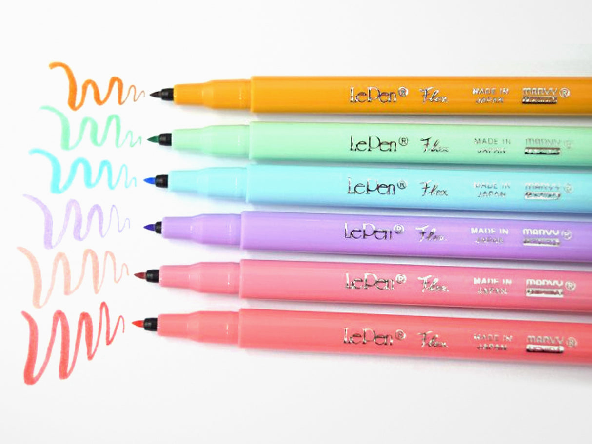 Le Pen Flex Pastel Colors - Set of 6 Pens