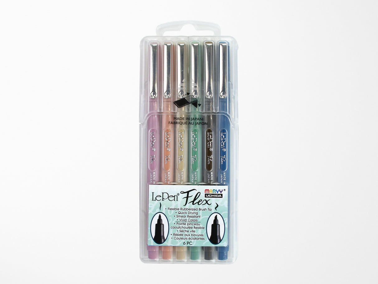 Le Pen Retro Colors Flex - Set of 6 Pens