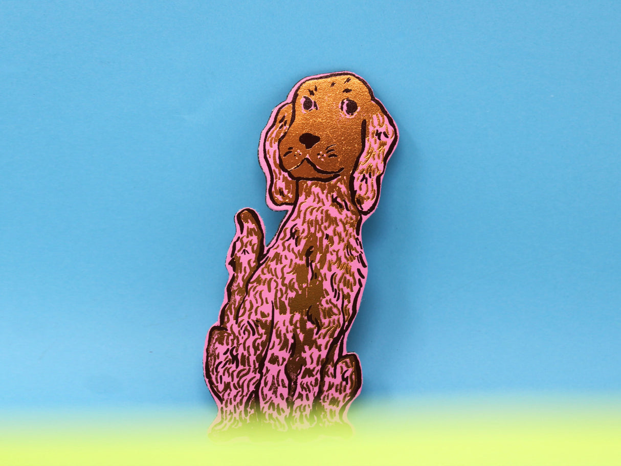Leather Spaniel Magnet