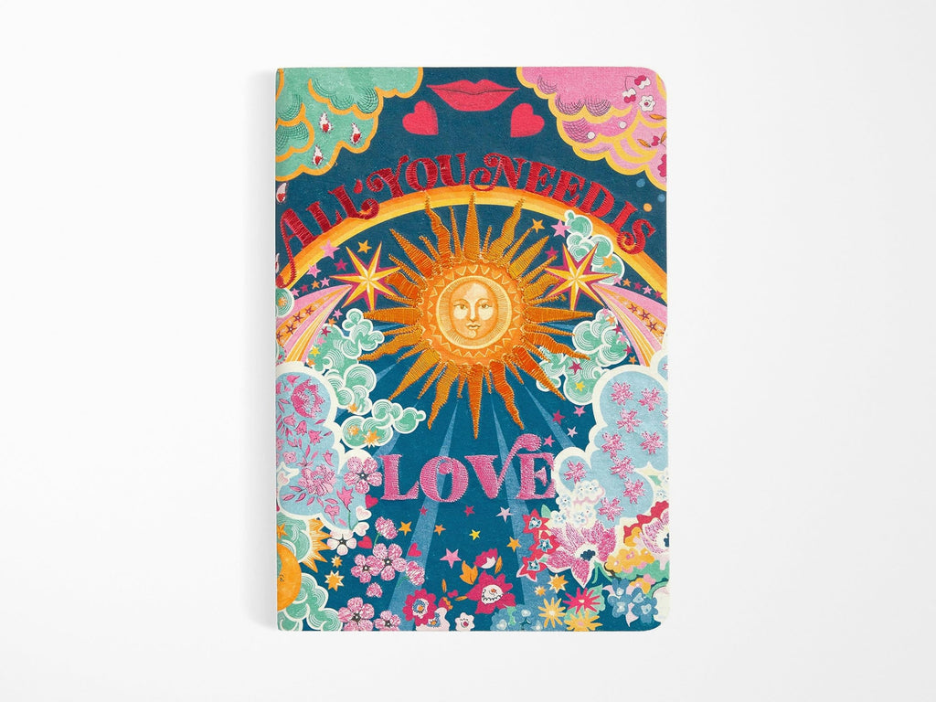 Liberty All You Need Is Love Embroidered Notebook