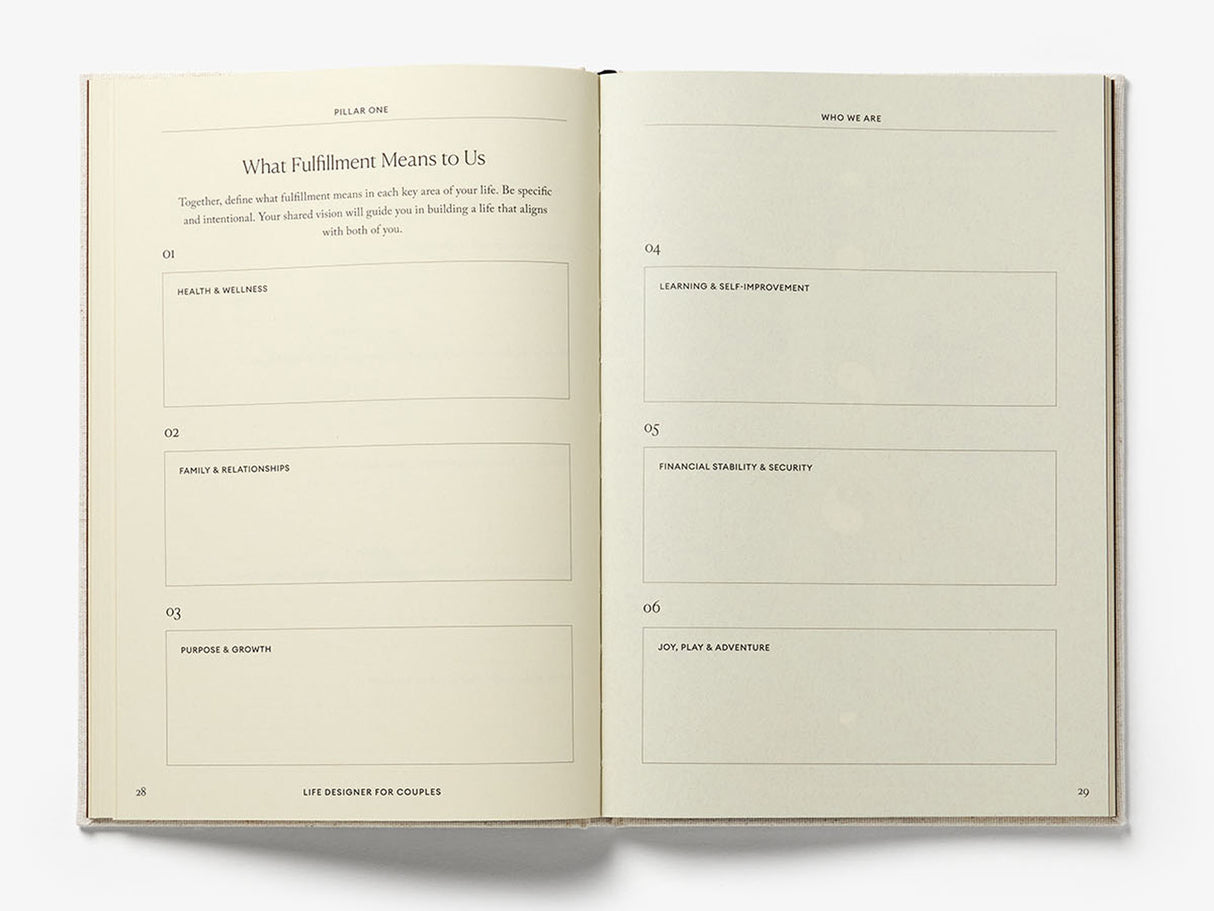 Life Designer For Couples Journal 100+ Relationship Prompts
