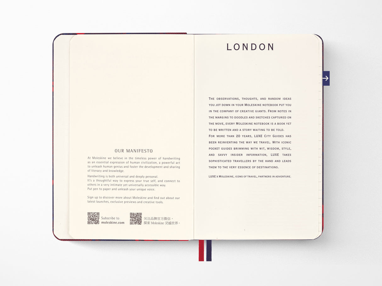 London Travel Guide LUXE x Moleskine