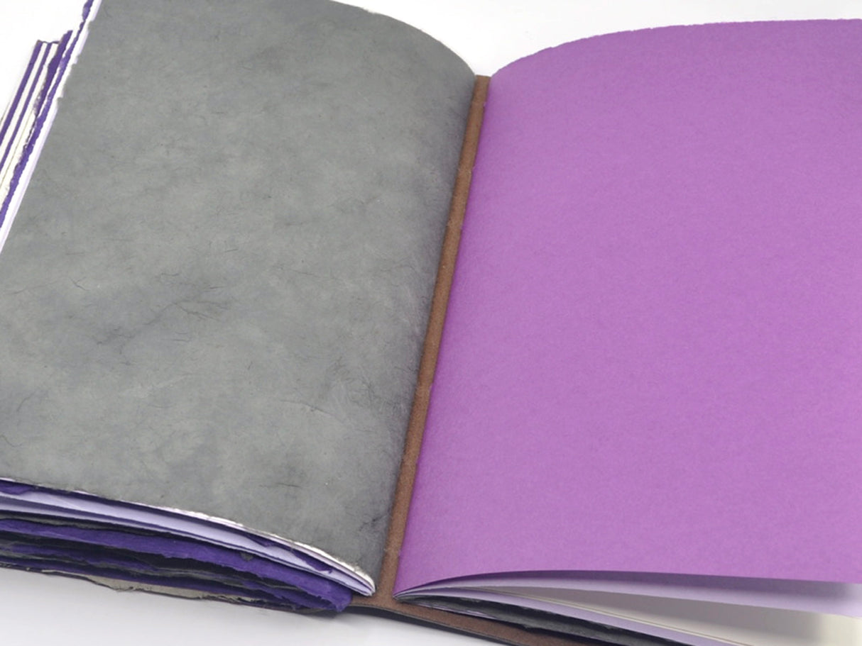 Lotus Flower One of a Kind Leather Journal