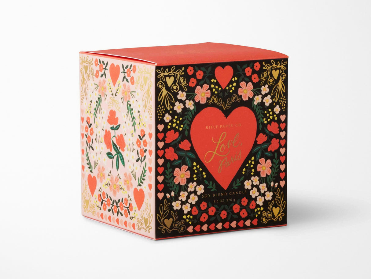 Love, Paris 9 oz Glass Candle