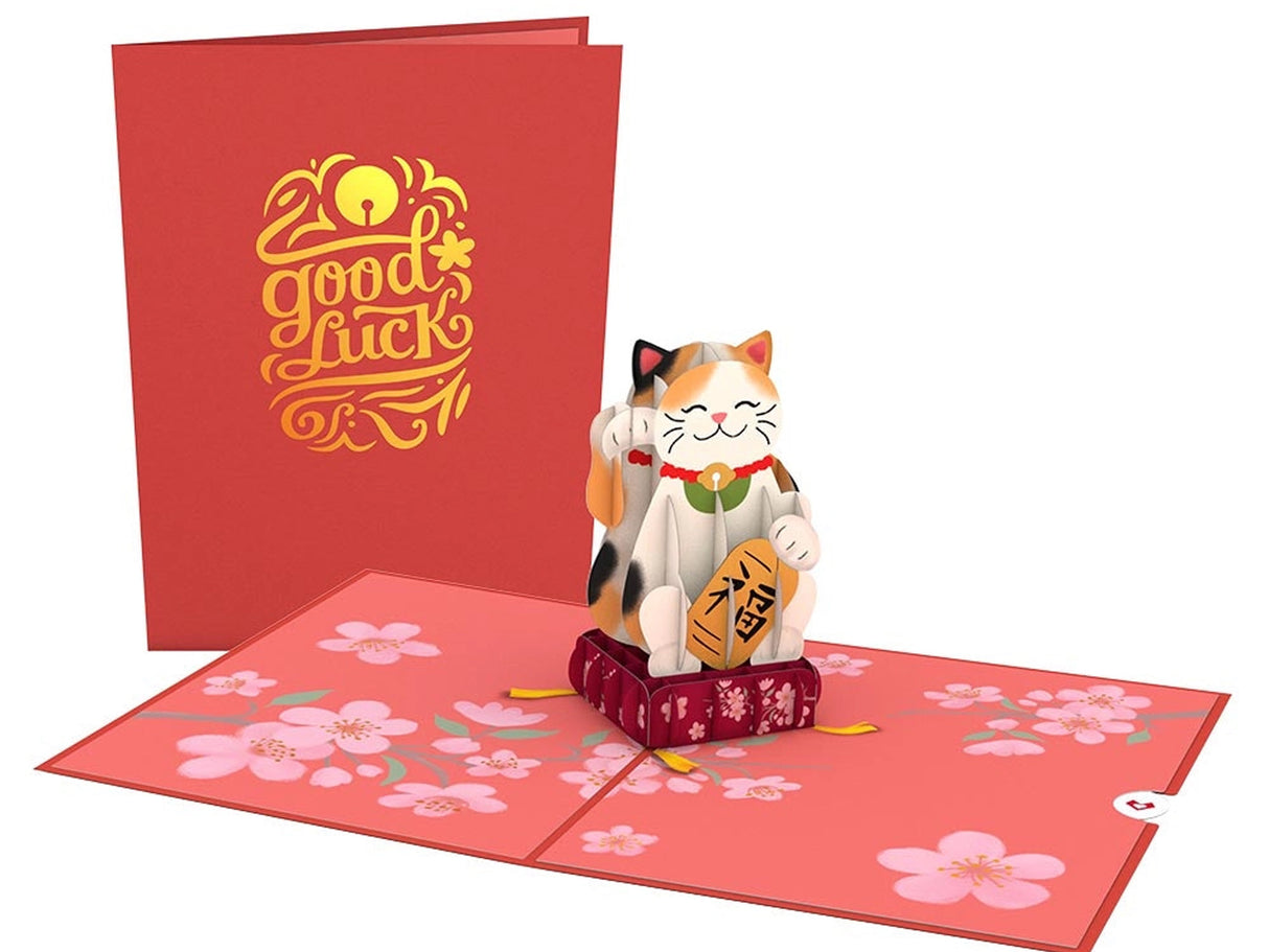 Lucky Cat Pop-Up Card