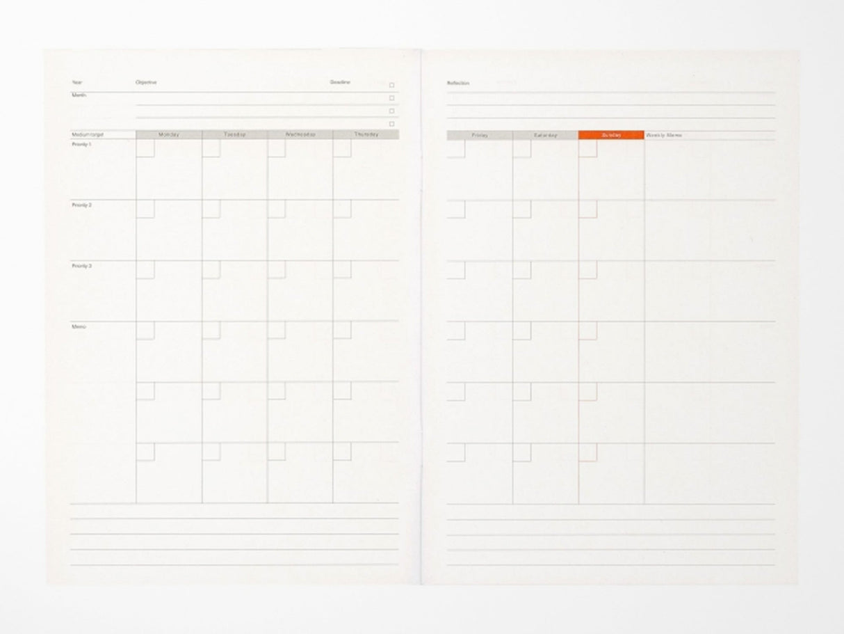 Luddite A5 Notebook - Monthly Planner